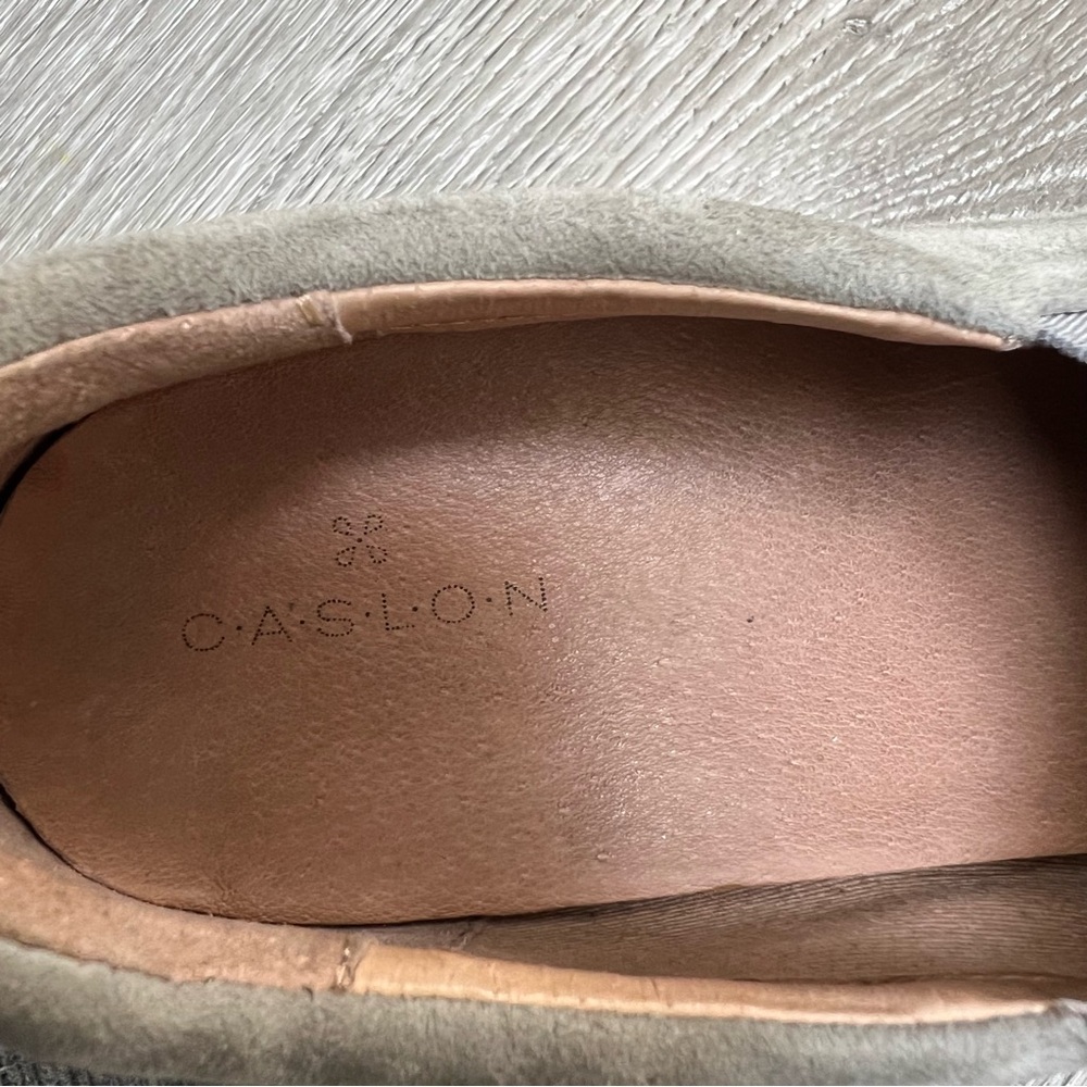 CASLON AUSTIN SUEDE SLIP ON HIDDEN WEDGE SNEAKER GREY 8 - Picture 6 of 11